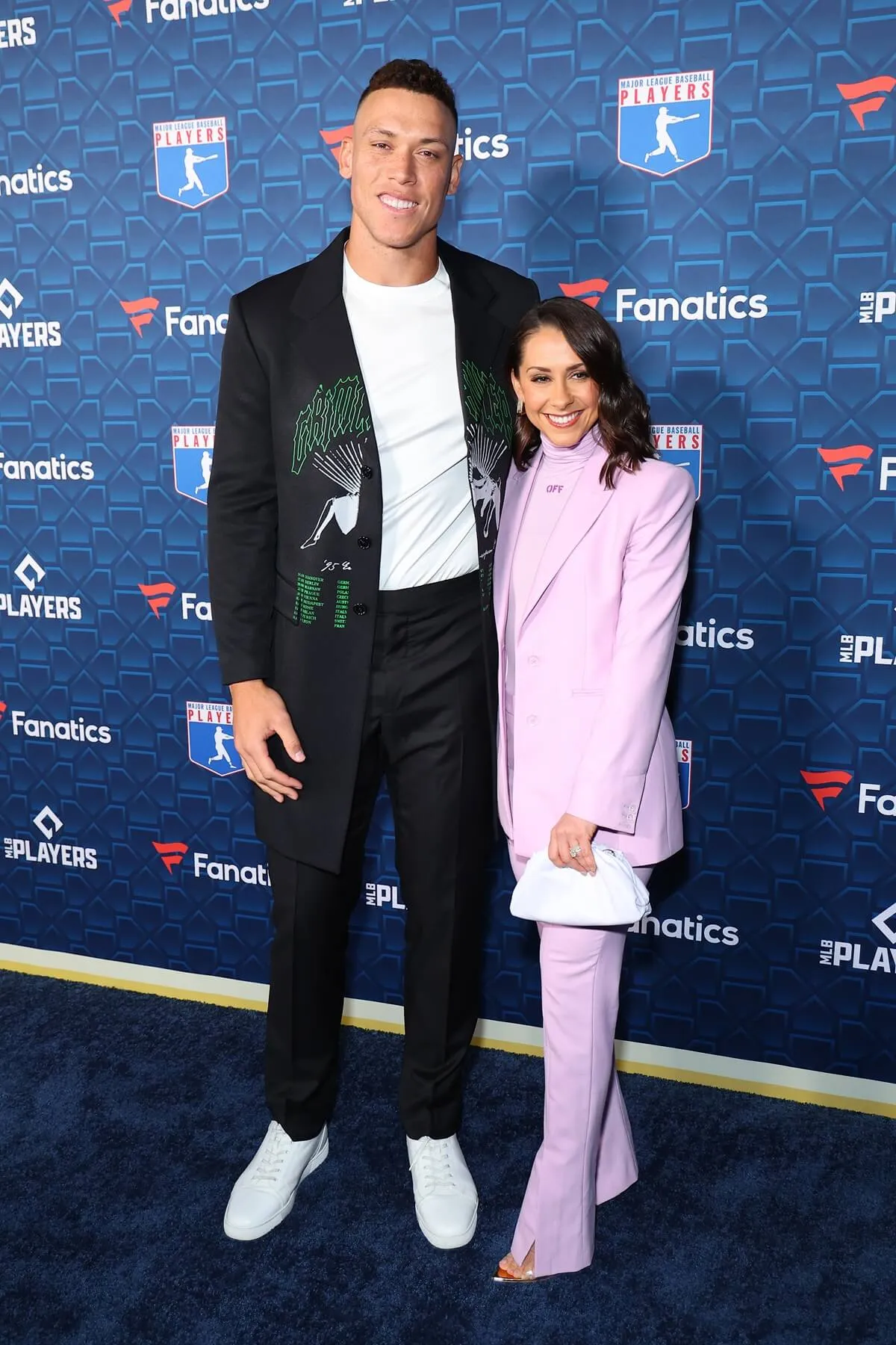 Aaron Judge and Samantha Bracksieck attend Michael Rubin's MLBPA x Fanatics party in LA