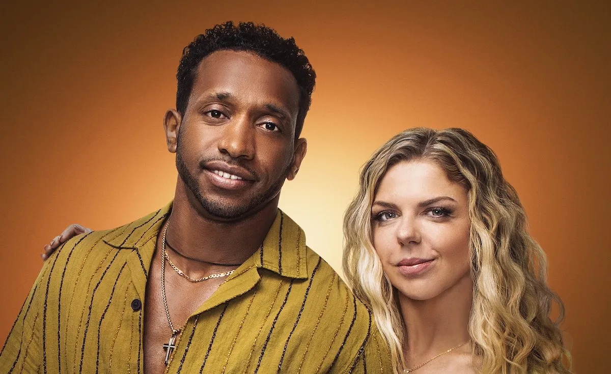 Ari and Bini of '90 Day The Last Resort' Season 2 on orange-gold background