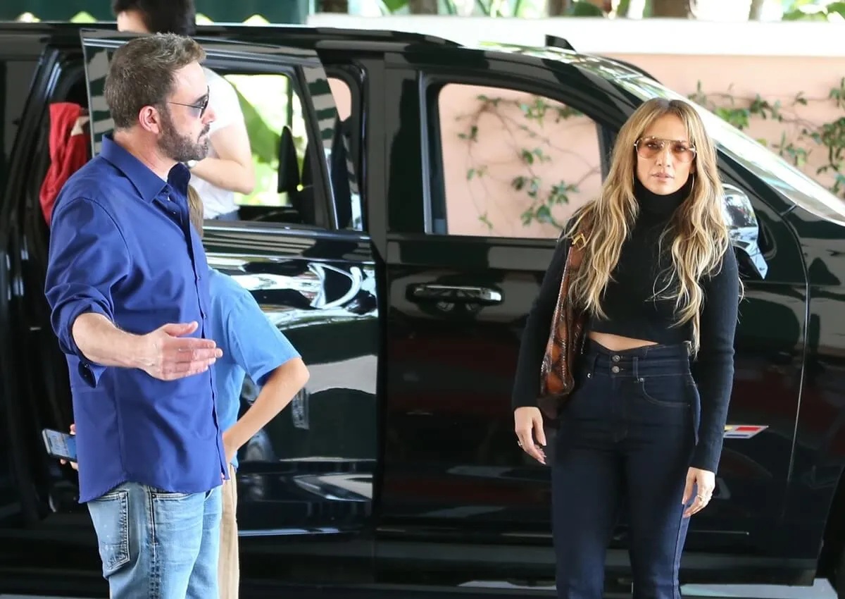 Ben Affleck and Jennifer Lopez are seen together after divorce filing in Los Angeles, California