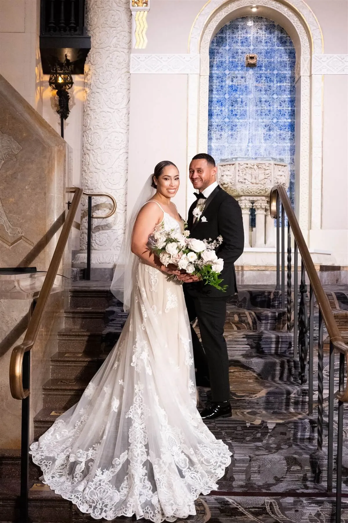 Camille and Thomas from 'Married at First Sight' Season 18 on their wedding day