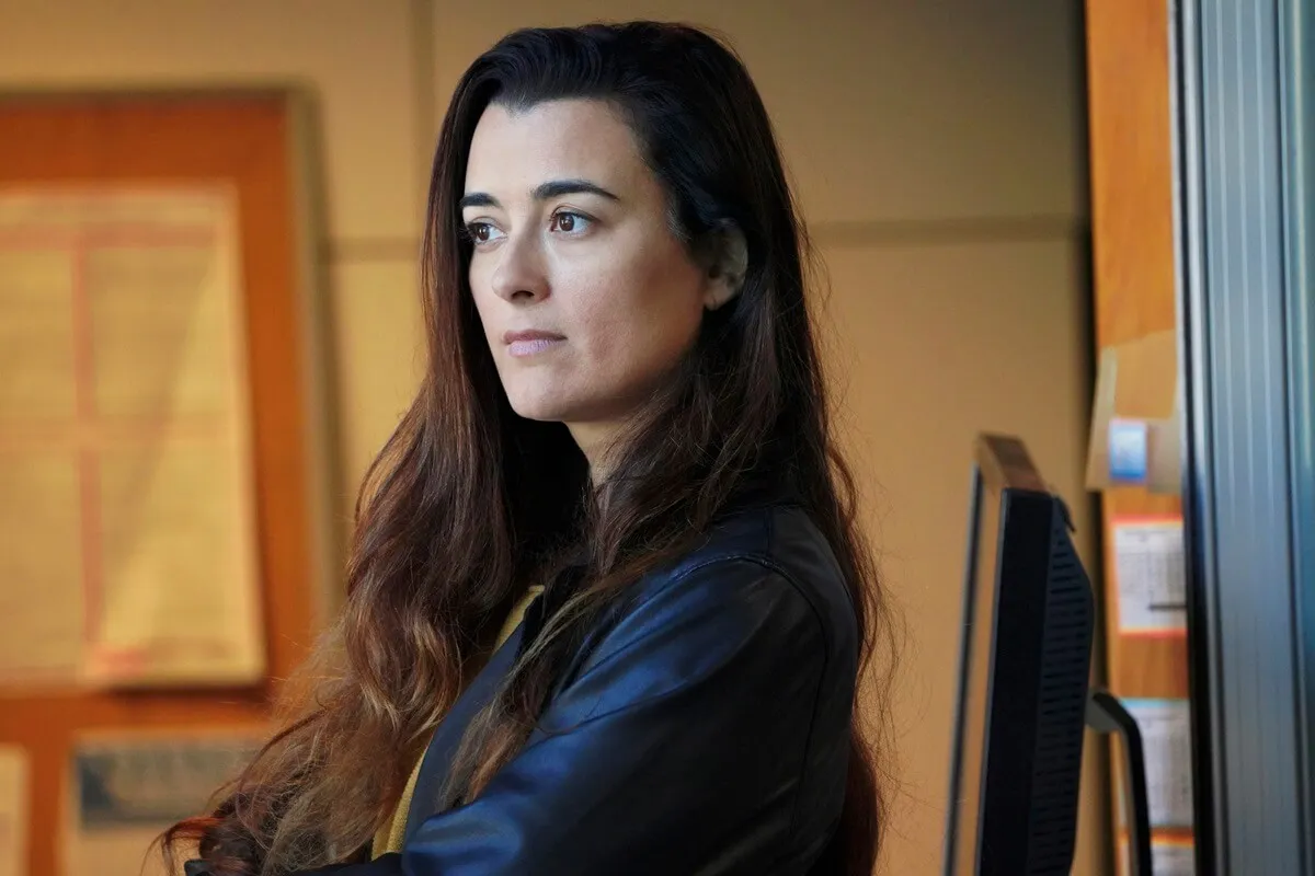 Cote de Pablo posing as her 'NCIS' character Ziva David.