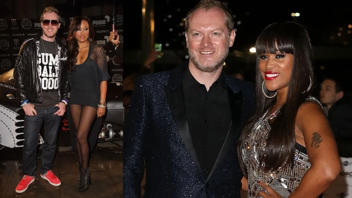 Couple Maximillion Cooper and Eve wear black and attend an award show arm in arm