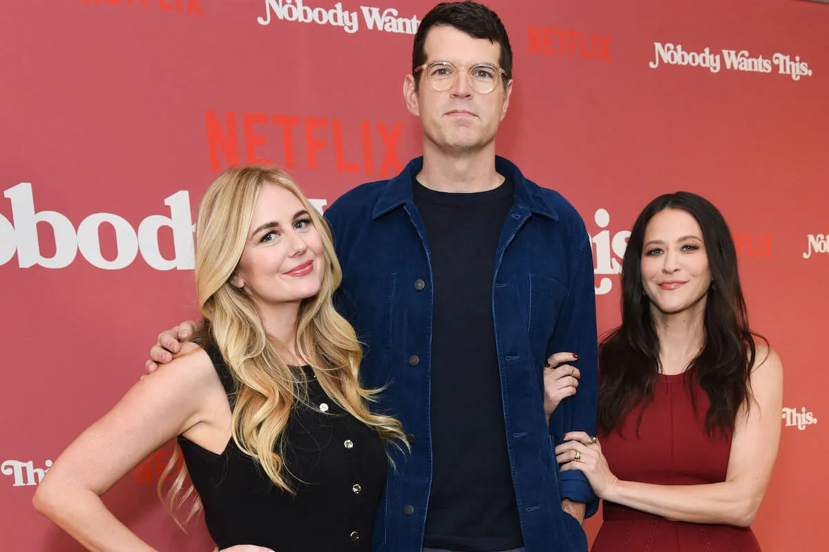 Justine Lupe, Timothy Simons, and Jackie Tohn at the 'Nobody Wants This' premiere