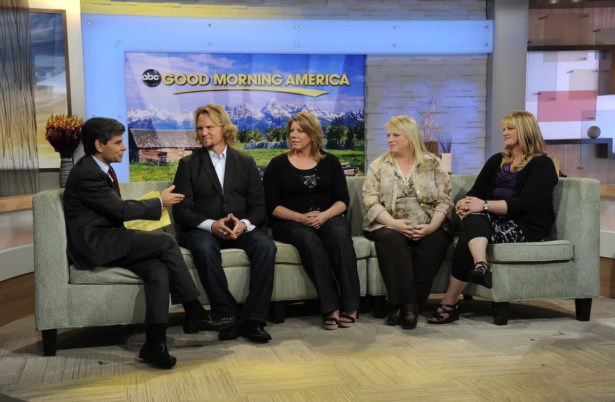 Kody Brown with Meri, Janelle, and Christine on 'Good Morning America'