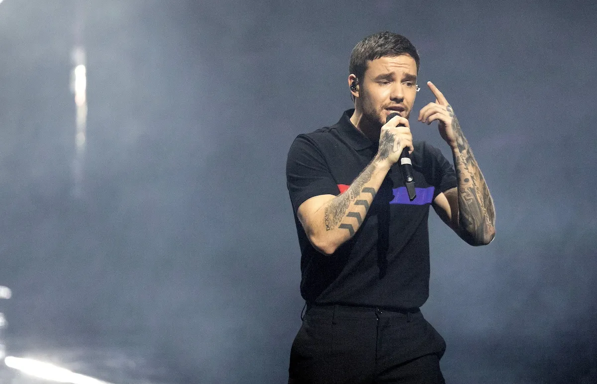 Liam Payne performs during a 2019 concert