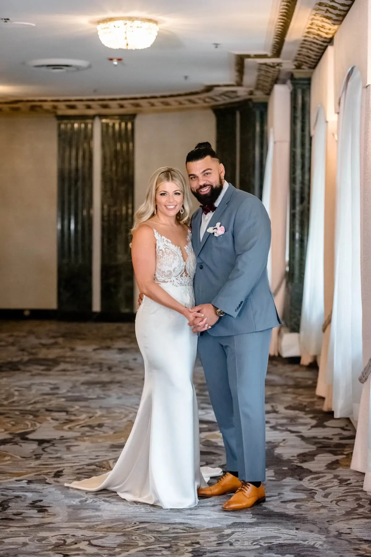 Michelle and David from 'Married at First Sight' Season 18 on their wedding day