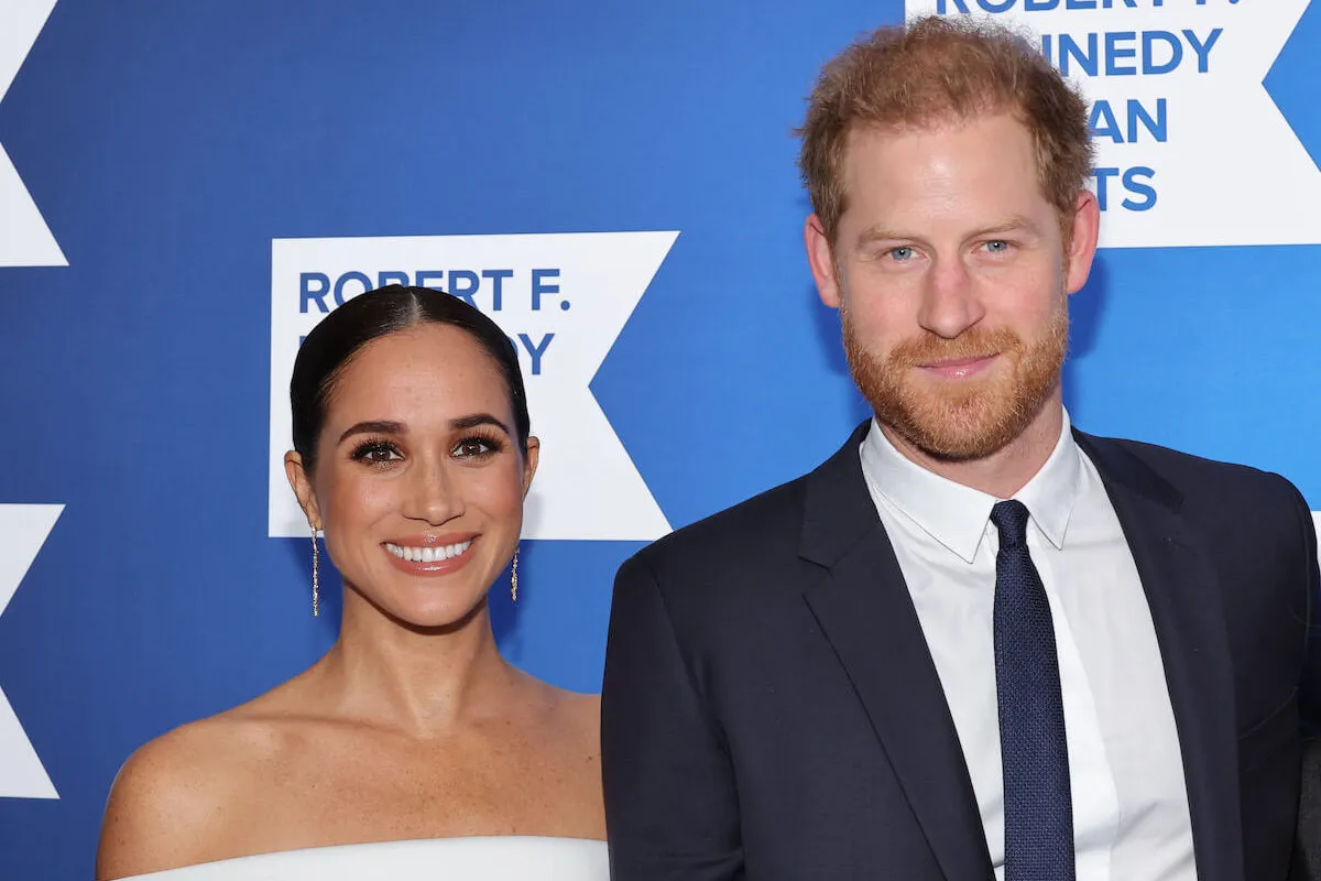 Meghan Markle and Prince Harry, who borrowed a costume from Tom Hardy for Halloween in 2016, in 2022