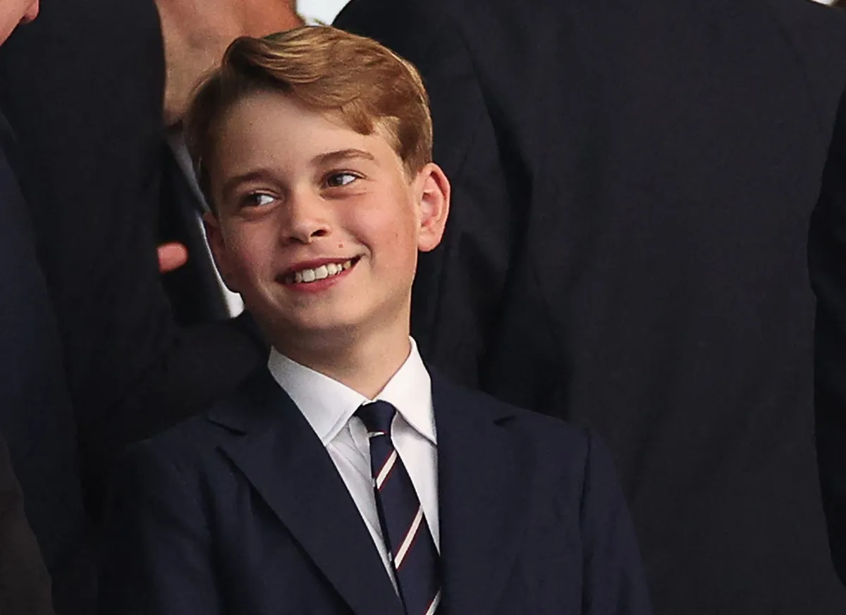 Prince George attends the UEFA Euro 2024 final football match between Spain and England