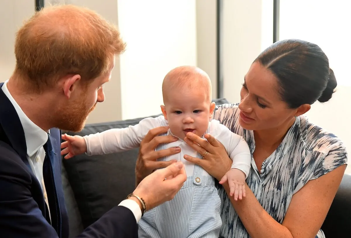 Prince Harry and Meghan Markle with Prince Archie