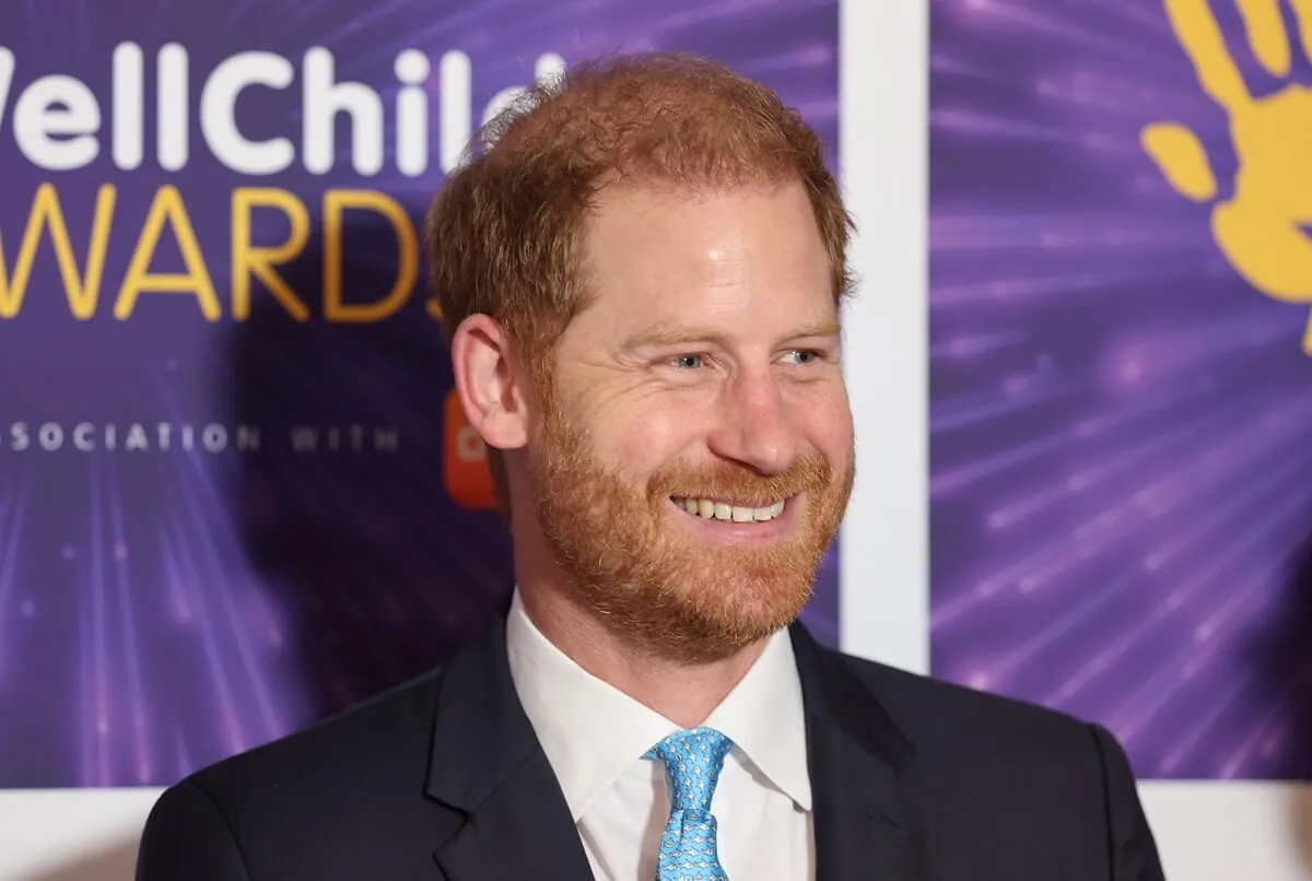 Prince Harry smiles as he attends the Wellchild Awards 2024 in London, England