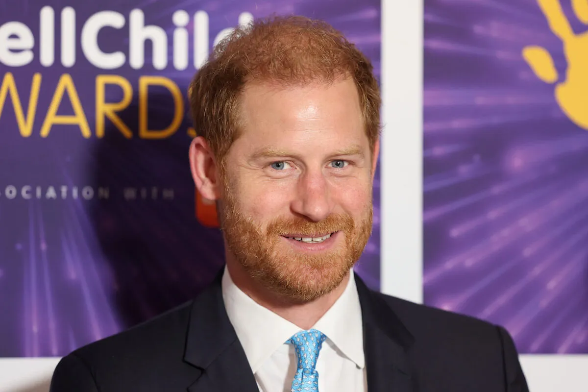 Prince Harry, who can check on the royal family via Princess Diana, at the WellChild Awards