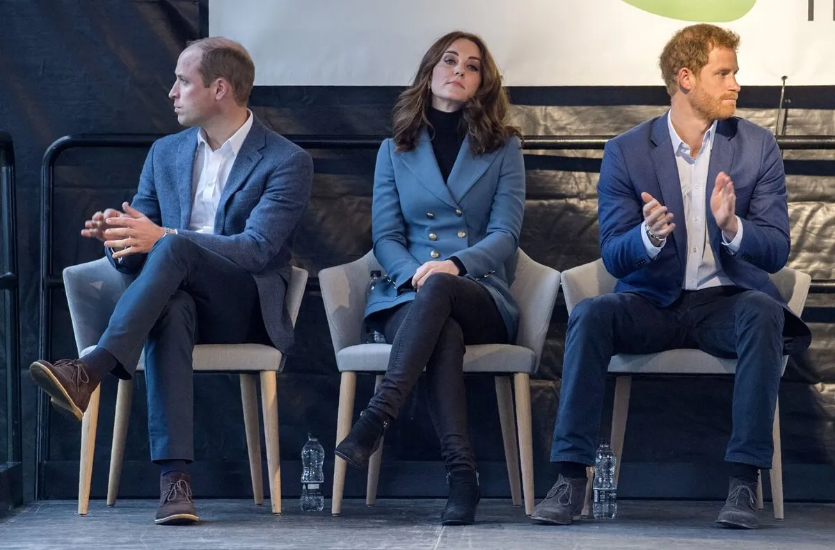 Prince William, Kate Middleton, and Prince Harry attend a graduation ceremony in East London