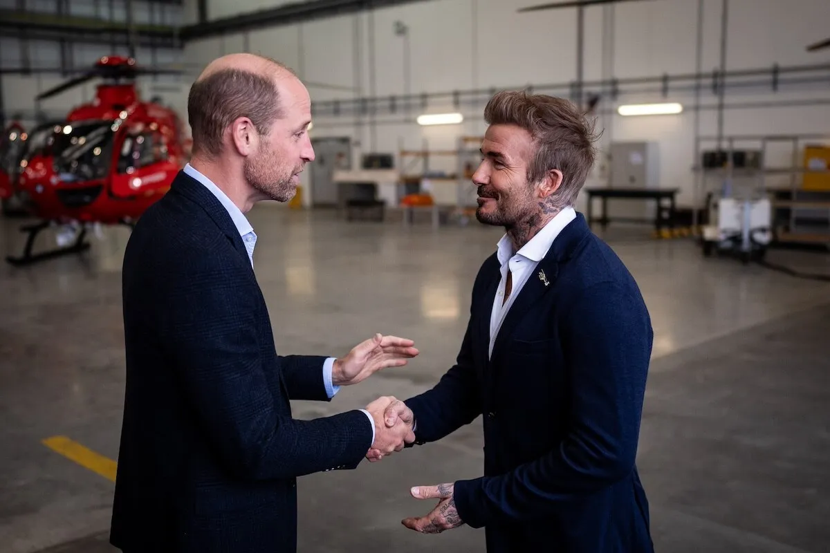 Prince William and David Beckham