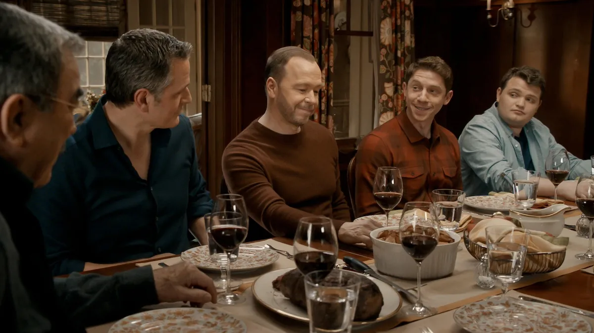 Members of the Reagan family at the dinner table in 'Blue Bloods'