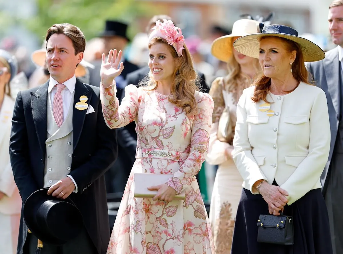 Edoardo Mapelli Mozzi, Princess Beatrice, and Sarah Ferguson