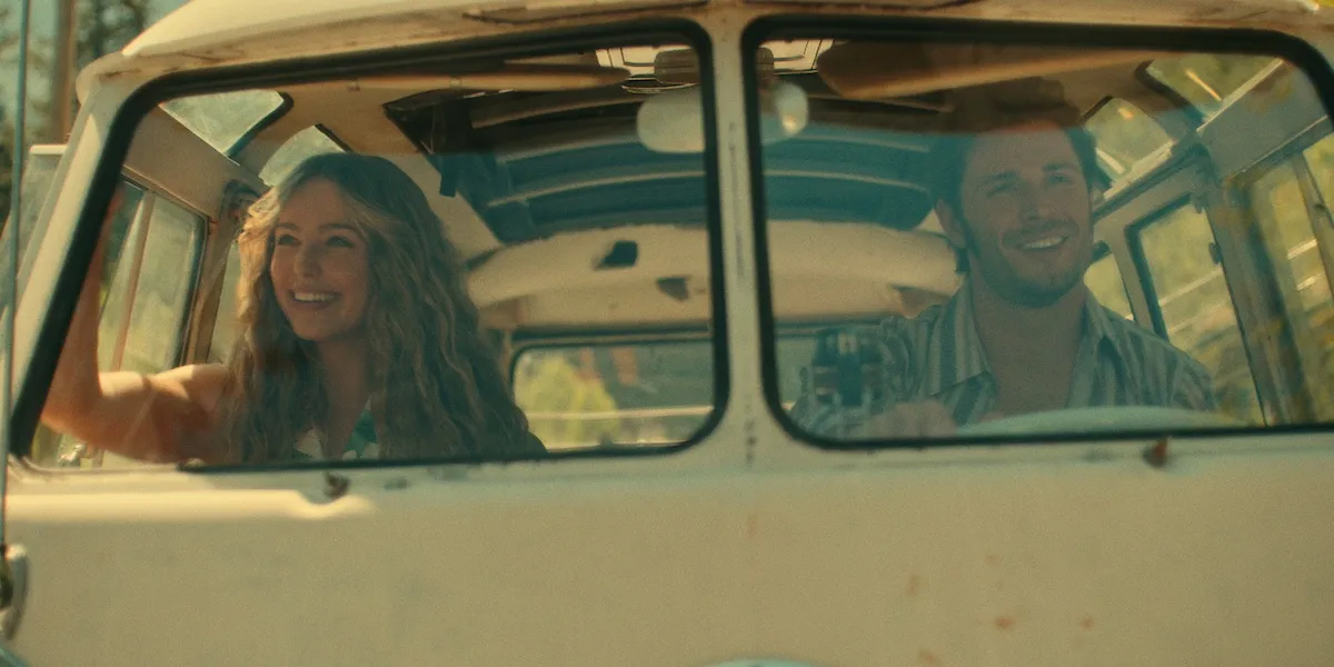 Sarah and Everett in a car in 'Virgin River' Season 6