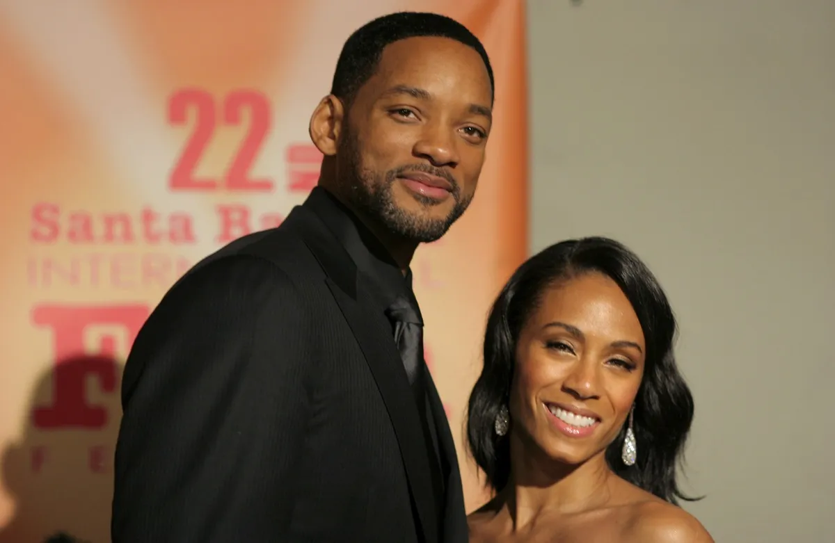 Will Smith and Jada Pinkett Smith posing at the 22nd Annual Santa Barbara International Film Festival.