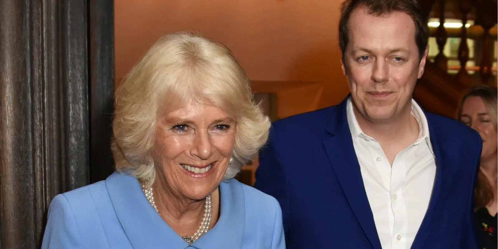 Camilla Parker Bowles and her son Tom Parker Bowles in 2018