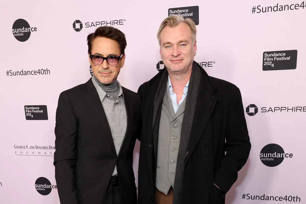 Robert Downey Jr. and Christopher Nolan attend the 2024 Sundance Film Festival Opening Night Gala.