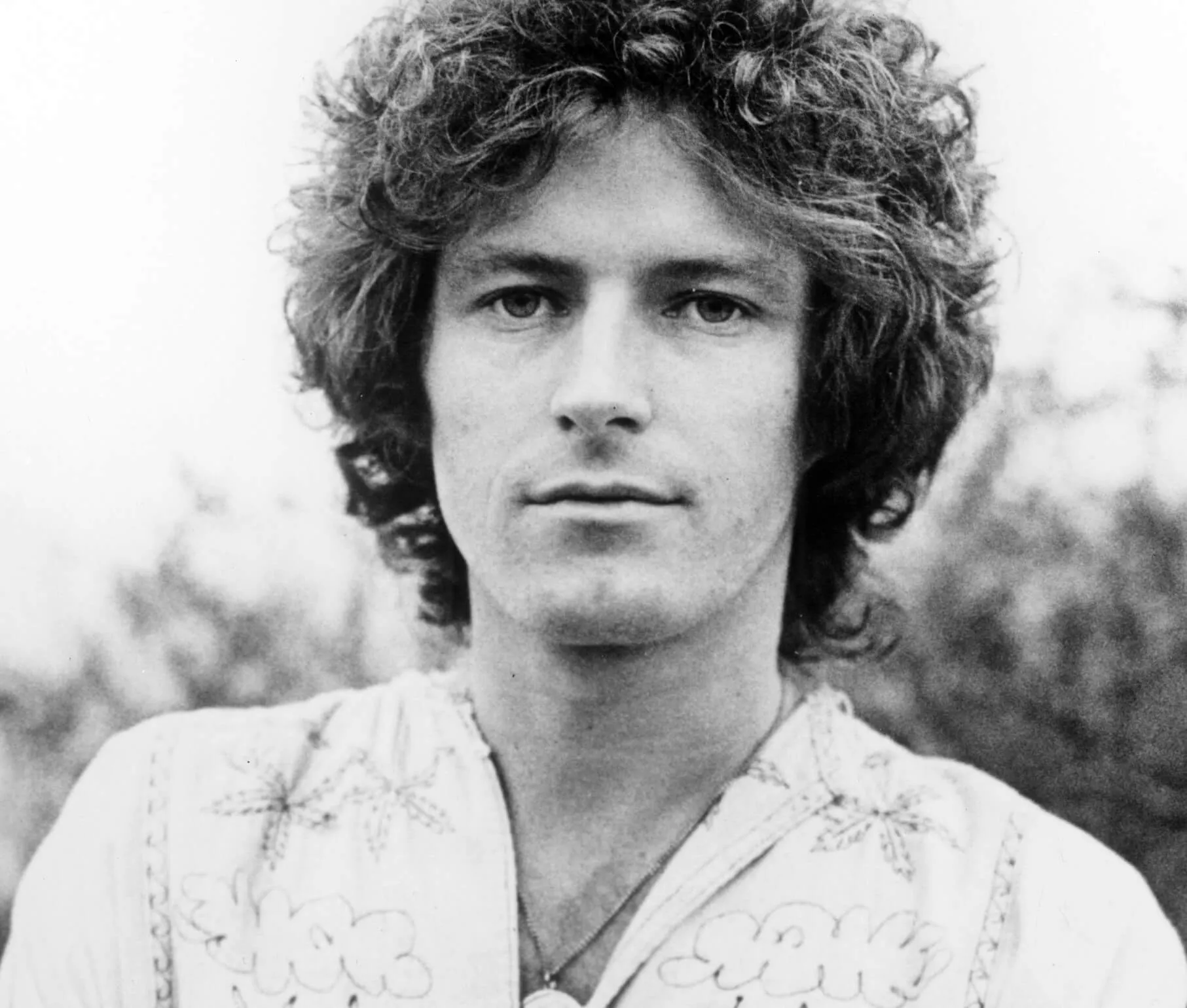 The Eagles' Don Henley in black-and-white