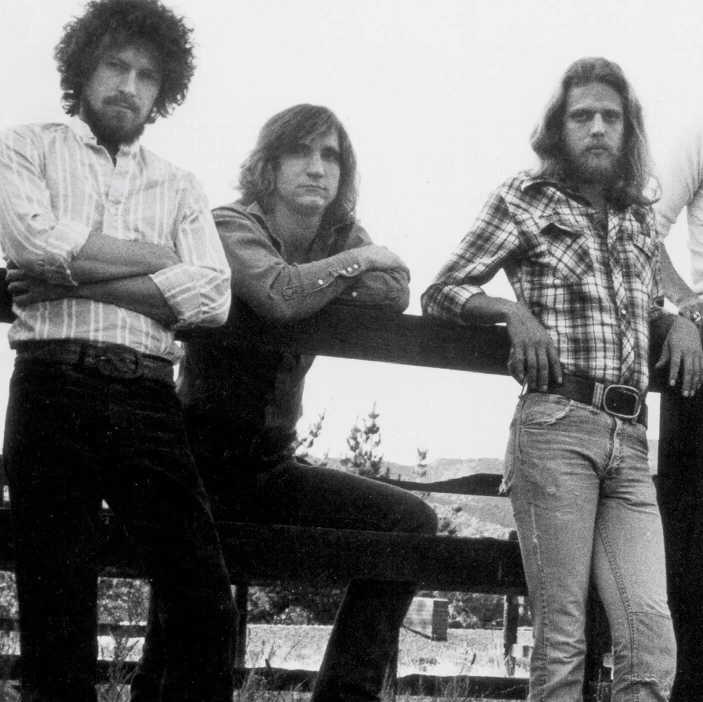 The Eagles in black-and-white