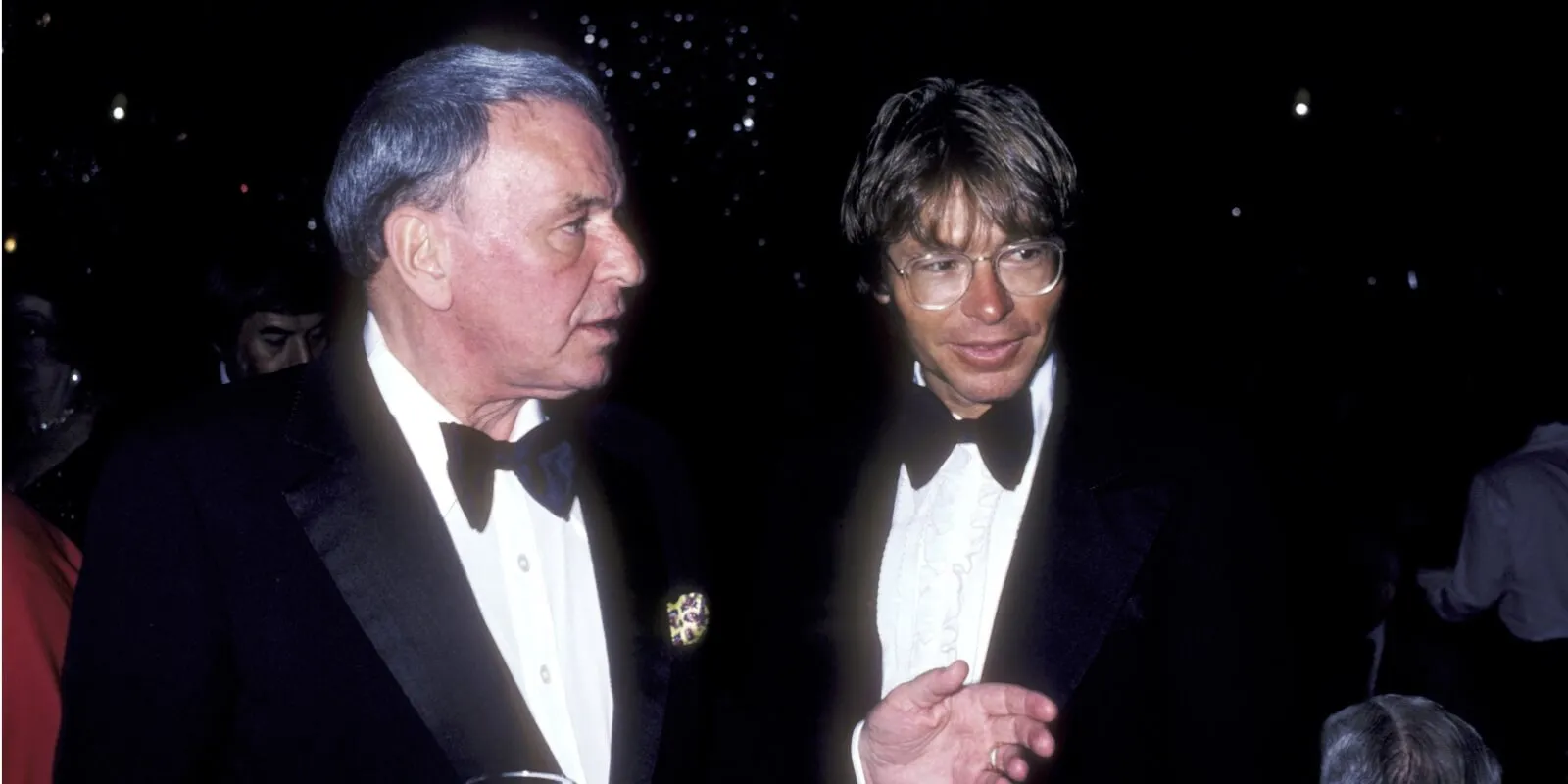 Frank Sinatra and John Denver photographed in 1980.