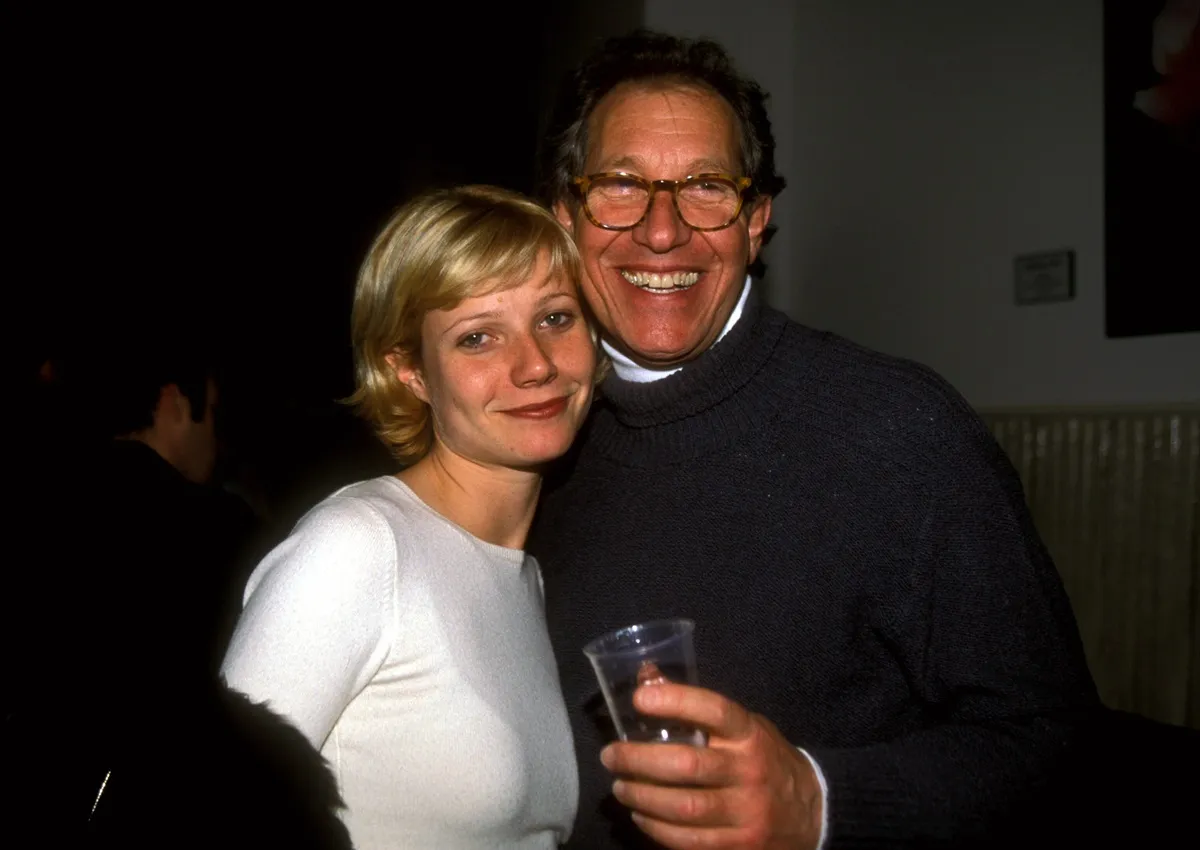 Gwyneth Paltrow posing with her father Bruce Paltrow.