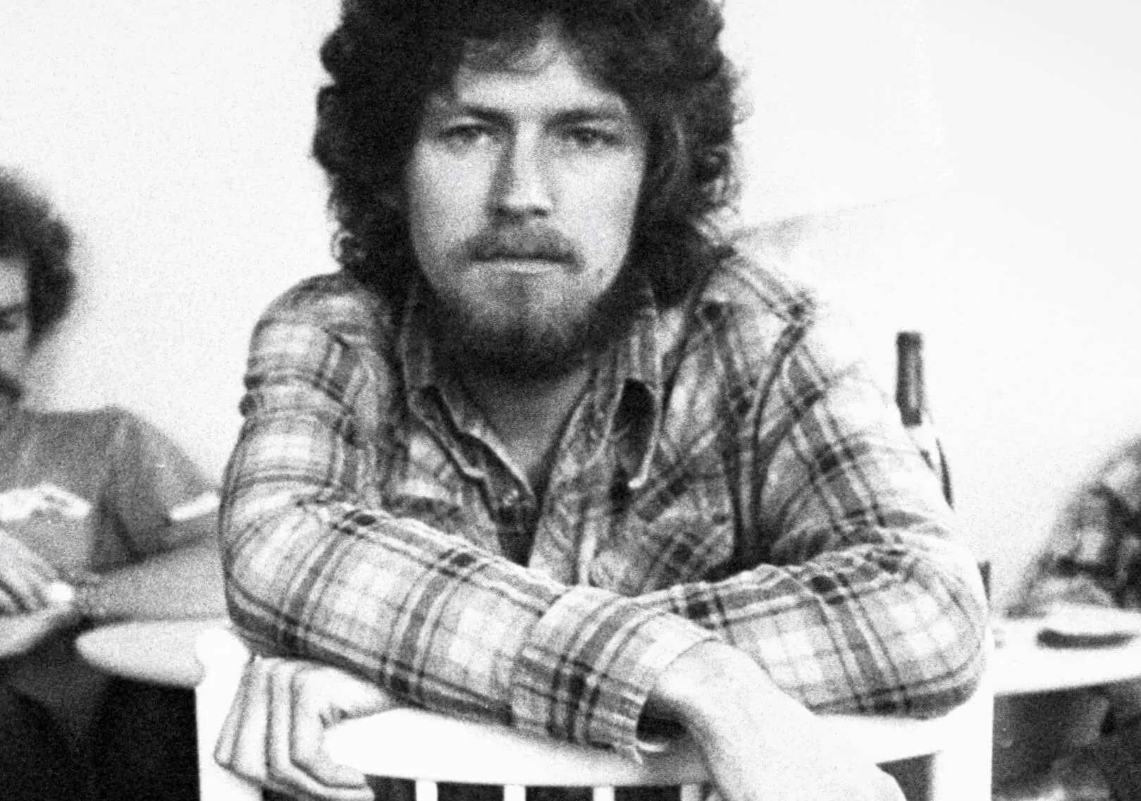 The Eagles' Don Henley in black-and-white