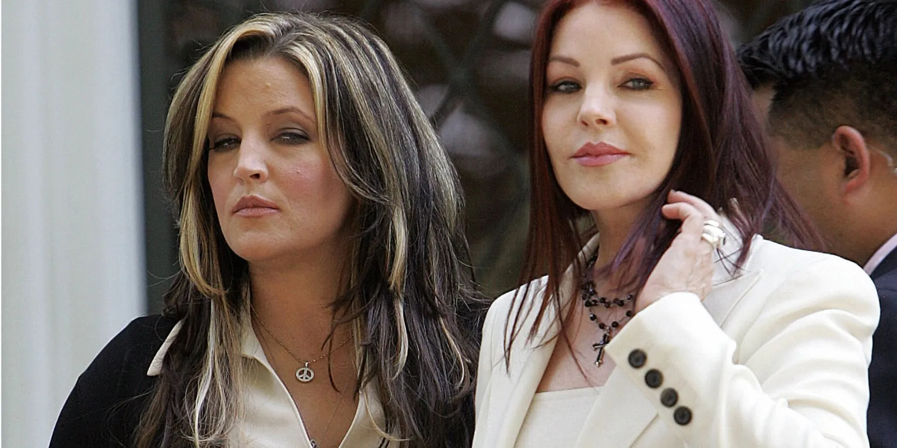 Lisa Marie Presley and Priscilla Presley photographed at Graceland in 2006