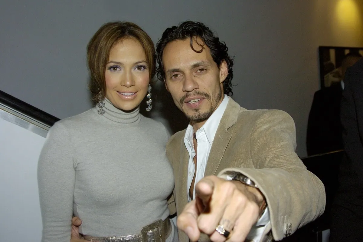 Jennifer Lopez and husband Marc Anthony are on hand for the premiere of "An Unfinished Life" at the Directors Guild of America Theatre.