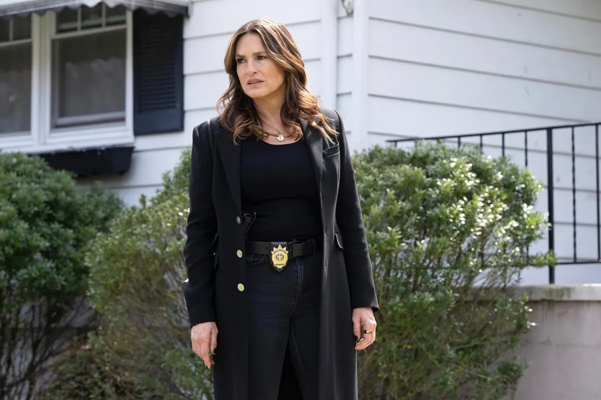 Mariska Hargitay posing as character Olivia Benson in 'Law & Order'.