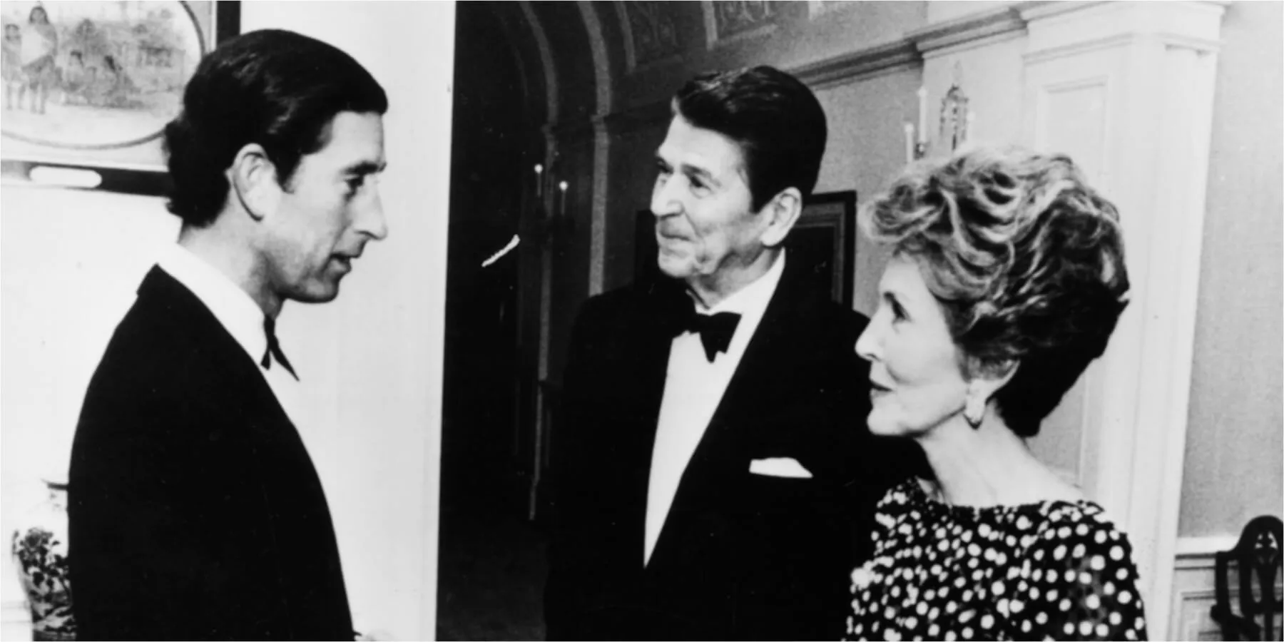 King Charles, Ronald Reagan and Nancy Reagan in 1981