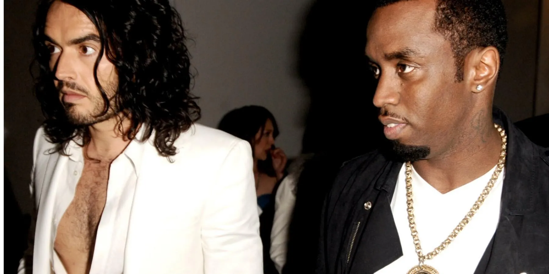 Russell Brand and Sean 'Diddy' Combs at the premiere of 2010's 'Get Him to the Greek'