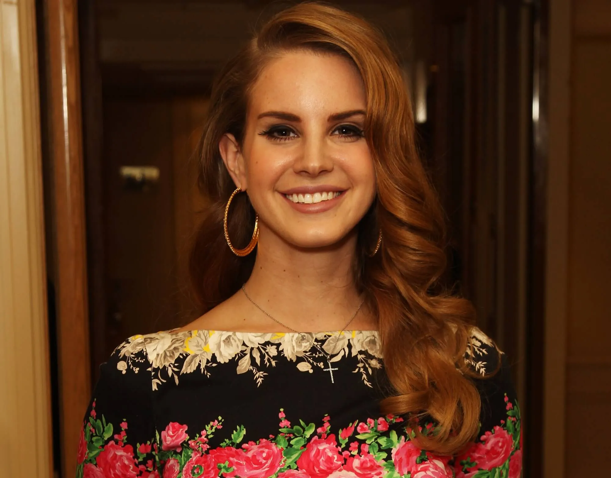 Lana Del Rey smiling