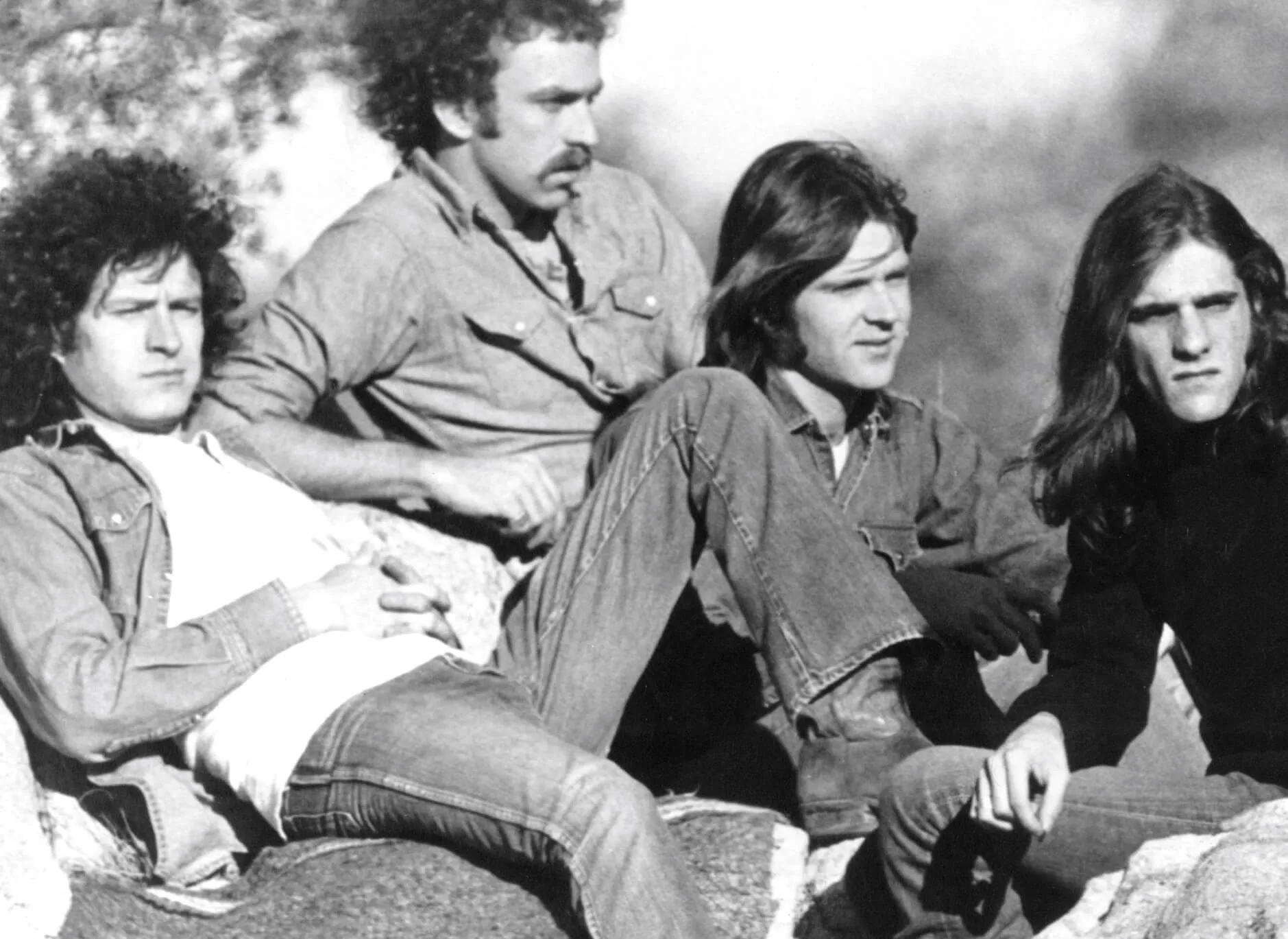 The Eagles in black-and-white