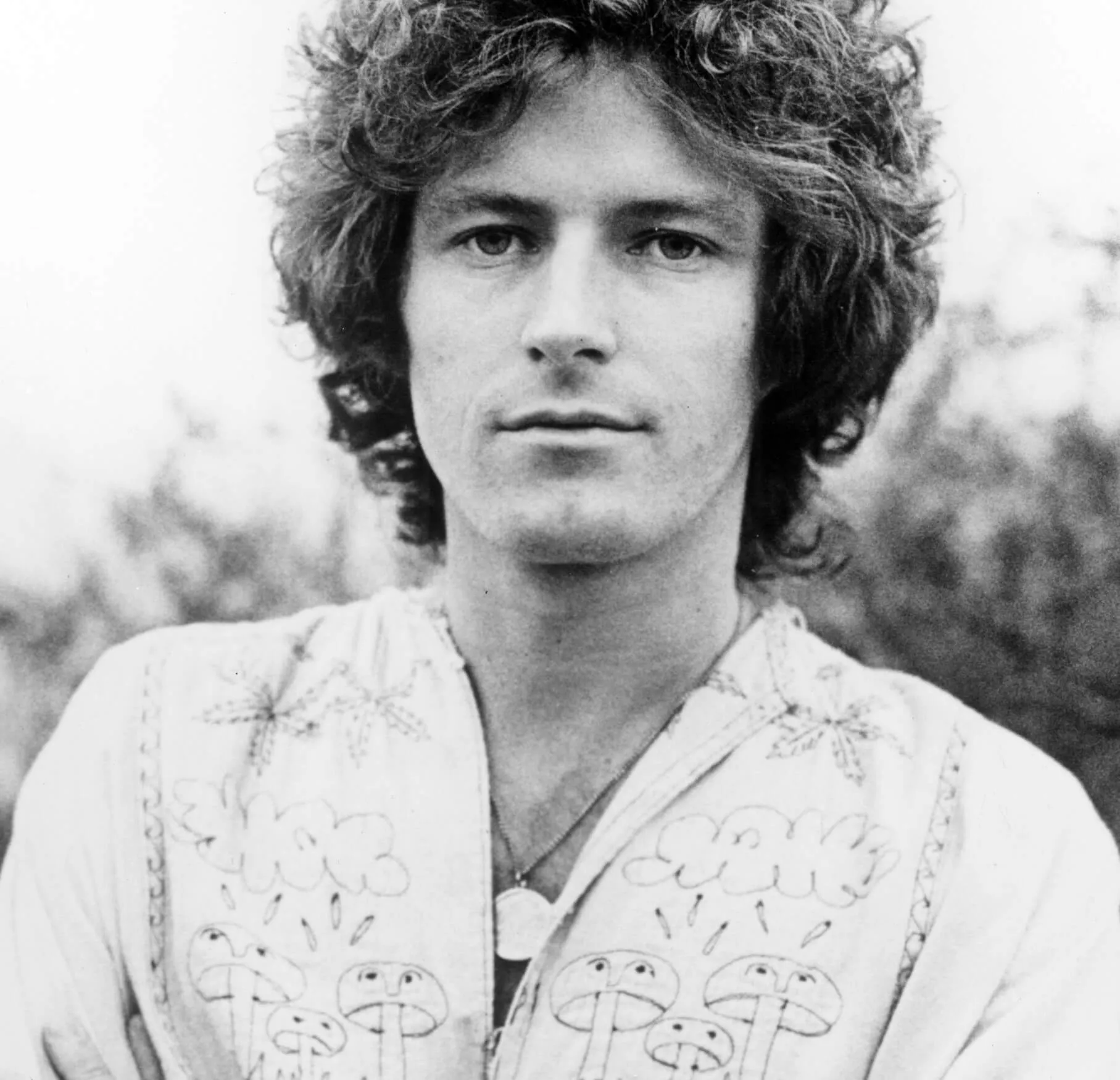 The Eagles' Don Henley in black-and-white