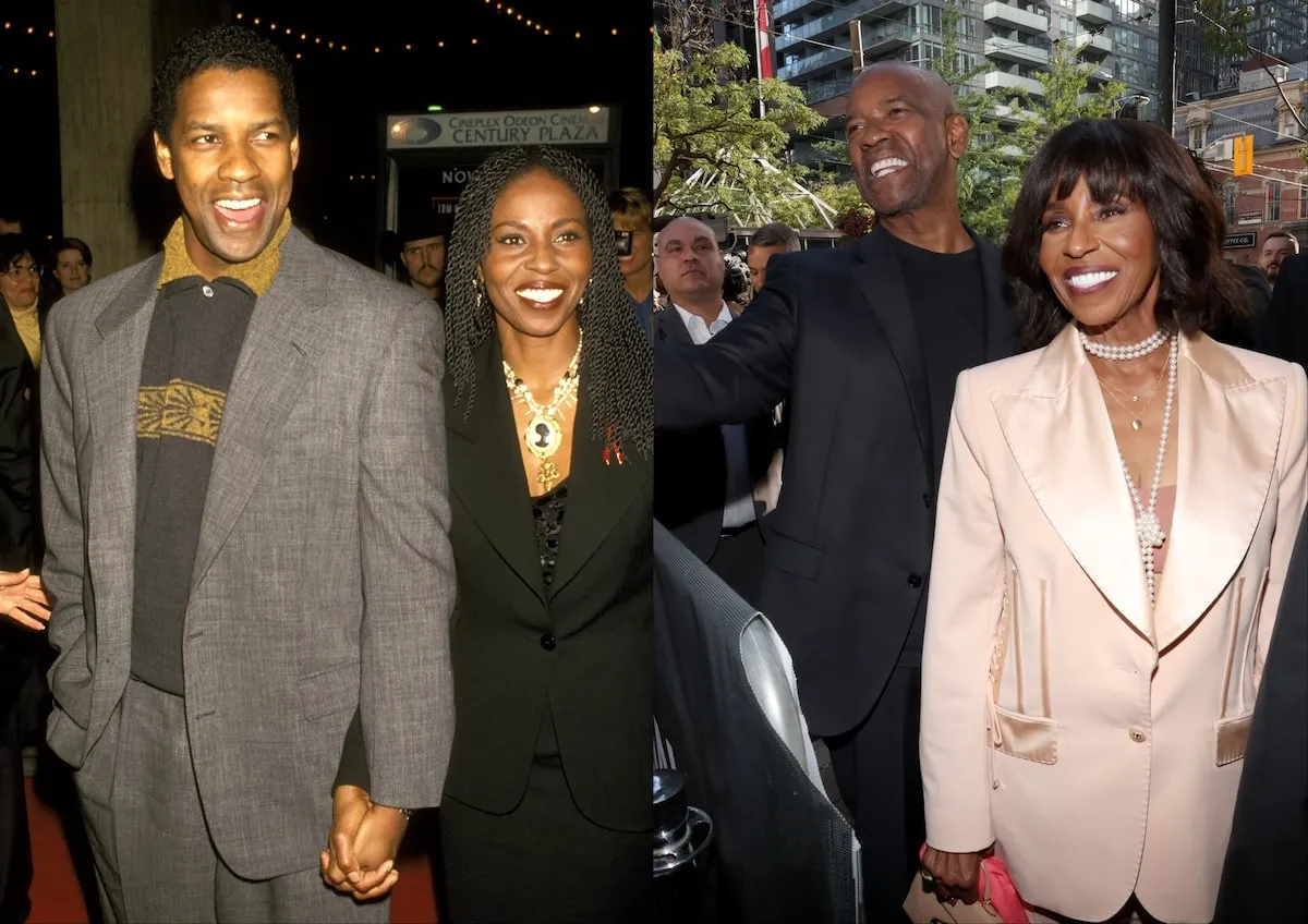 Actor Denzel Washington and his wife Pauletta attend movie premieres in 1993 and 2024