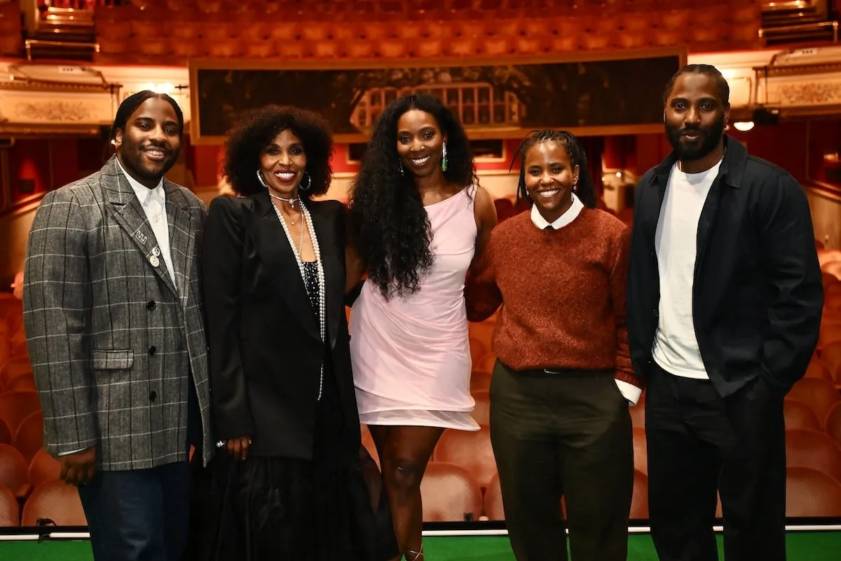 Pauletta Washington, Denzel Washington's wife, and their four kids pose together after a Broadway play