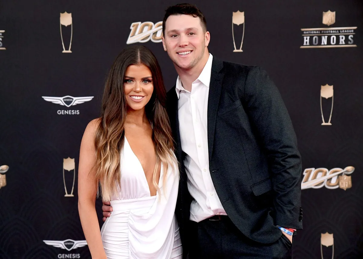 Brittany Williams and Josh Allen attends the 9th Annual NFL Honors at Adrienne Arsht Center