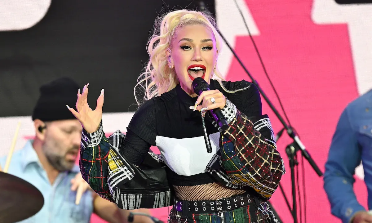 Gwen Stefani performs in Times Square in NYC