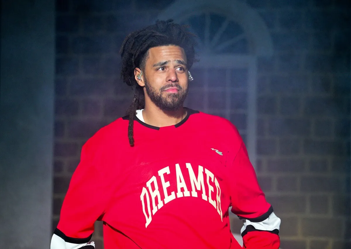 J Cole performing at the Dreamville Music Festival.