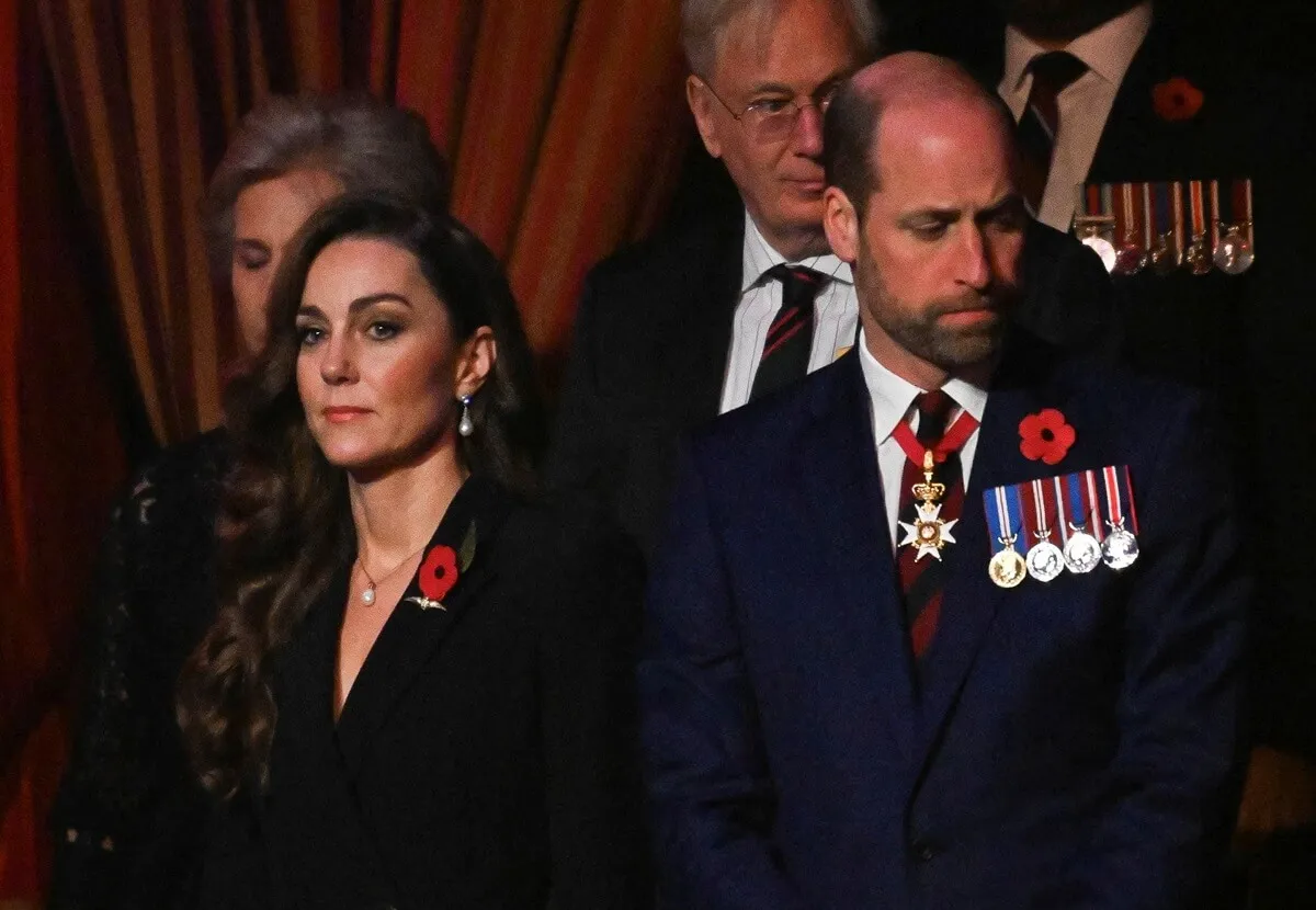 Kate Middleton and Prince William attend the Royal British Legion Festival of Remembrance in London, England