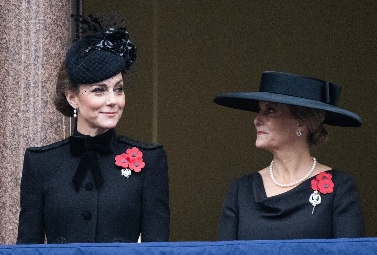 Kate Middleton and Sophie, Duchess of Edinburgh at The Cenotaph in London