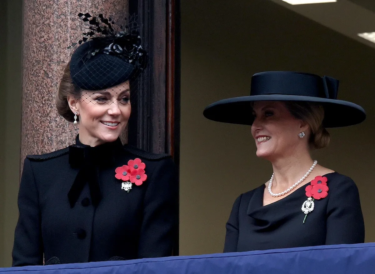 Kate Middleton (right) and Sophie, Duchess of Edinburgh