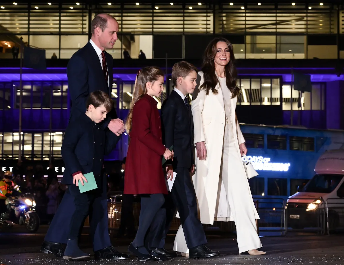 Kate Middleton, Prince William, and their three kids: Prince George, Princess, Charlotte, and Prince Louis