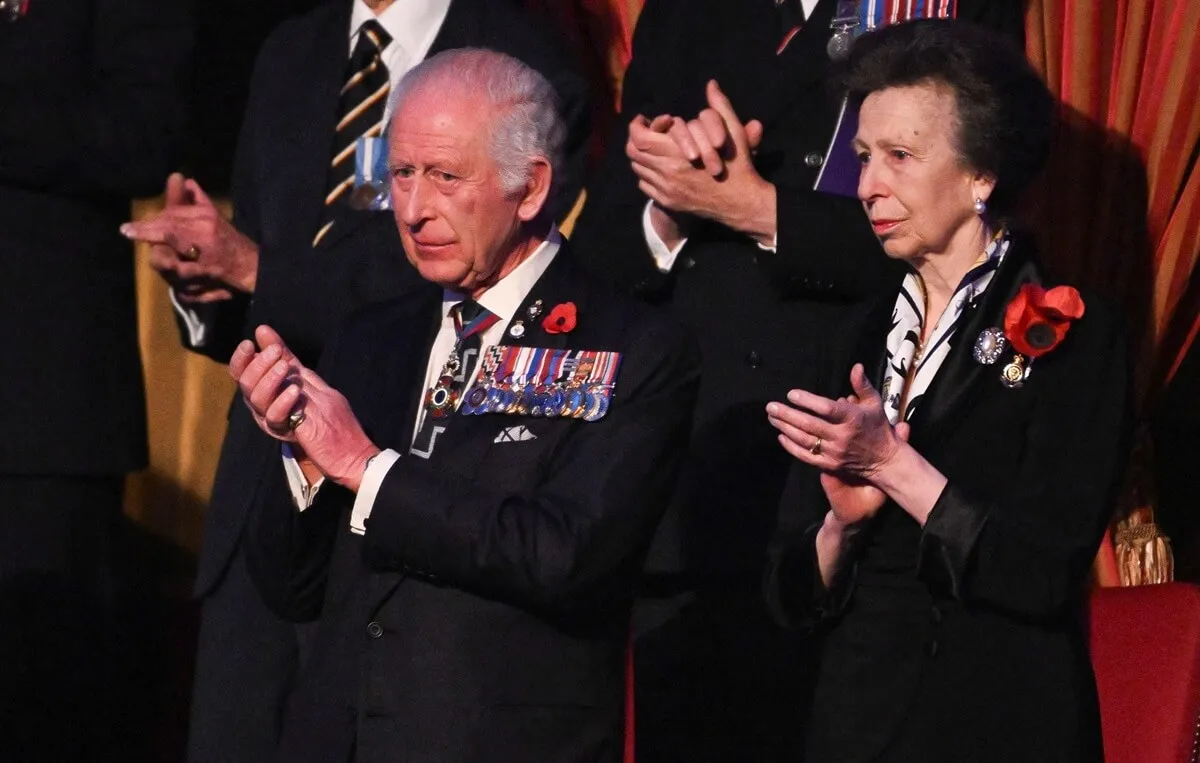 King Charles III and Princess Anne attend The Royal British Legion Festival of Remembrance ceremony at Royal Albert Hall in London