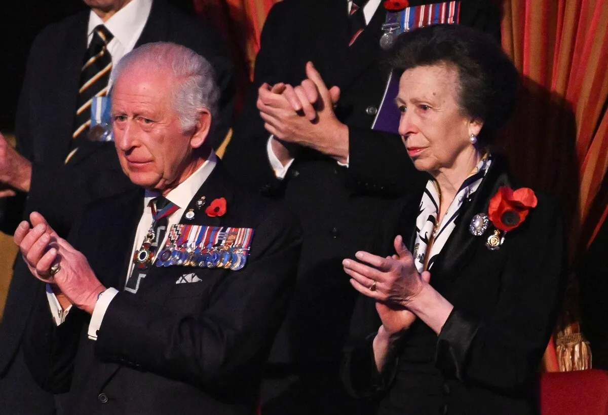 King Charles III and Princess Anne attend the Royal British Legion Festival of Remembrance at the Royal Albert Hall in London, England