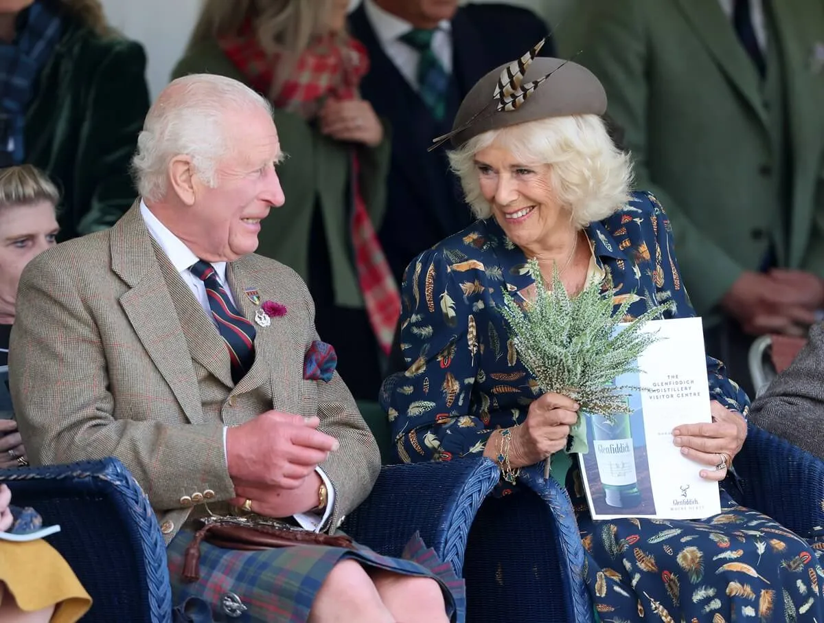 Queen Camilla attends The Braemar Gathering 2024 at The Princess Royal and Duke of Fife Memorial Park