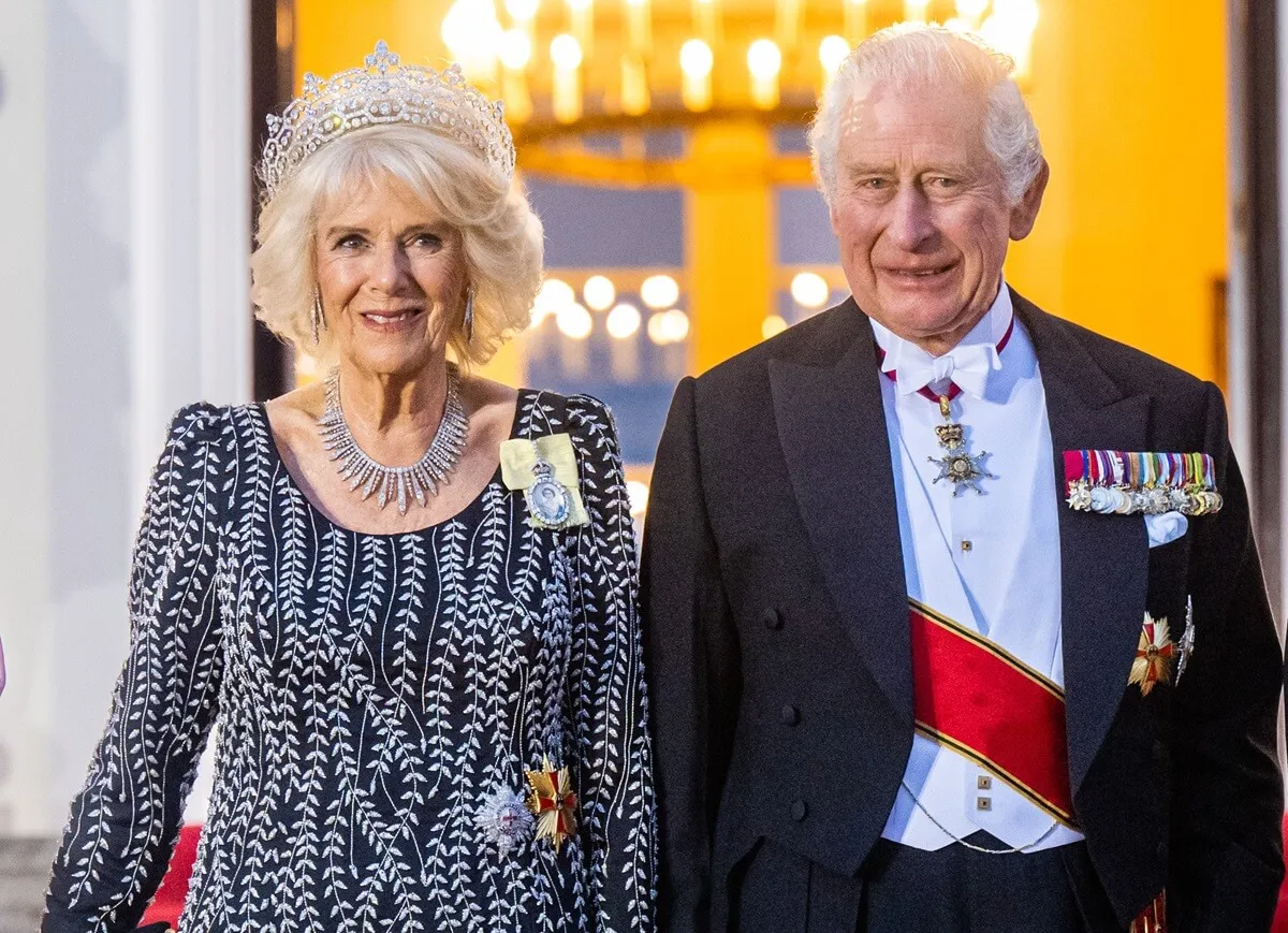 King Charles III and Queen Camilla attend a State Banquet hosted by the President Frank-Walter Steinmeier and his wife Elke Büdenbender in Berlin, Germany