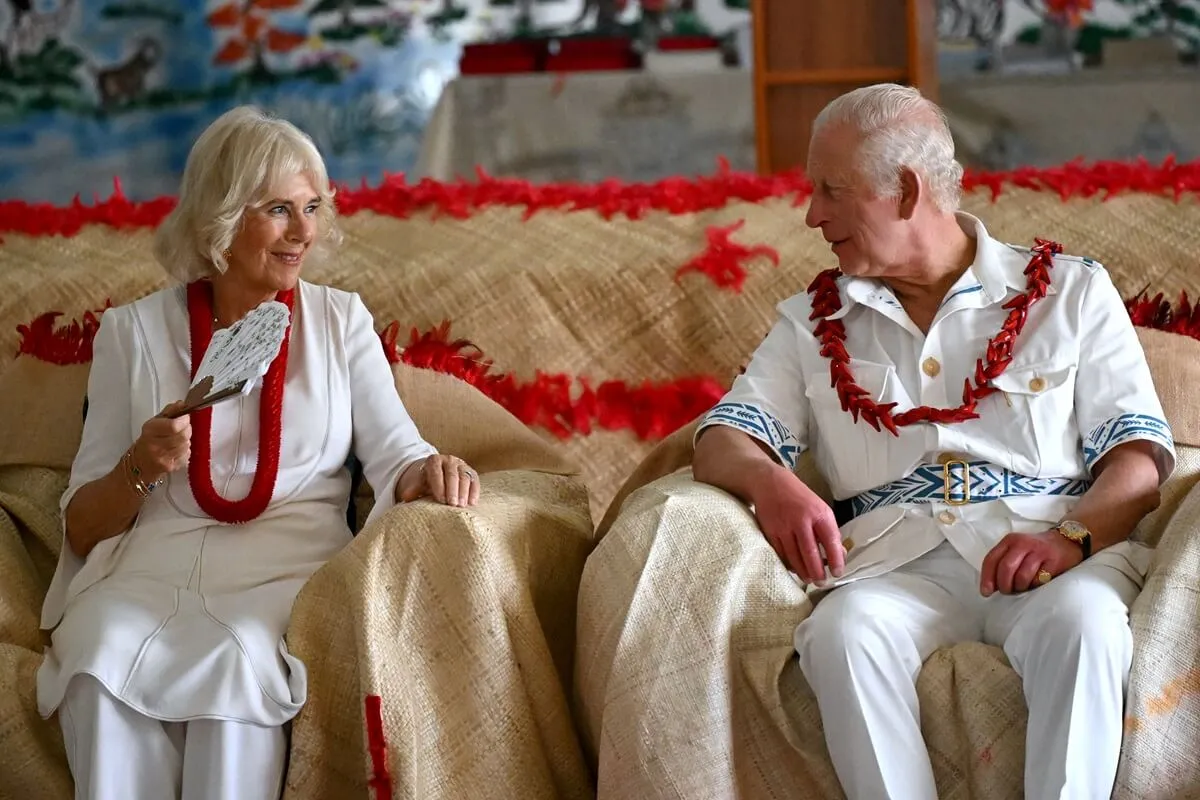 King Charles III and Queen Camilla during a Ava Ceremony in Apia, Samoa